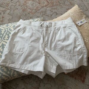 DKNY Women's White Cargo Shorts